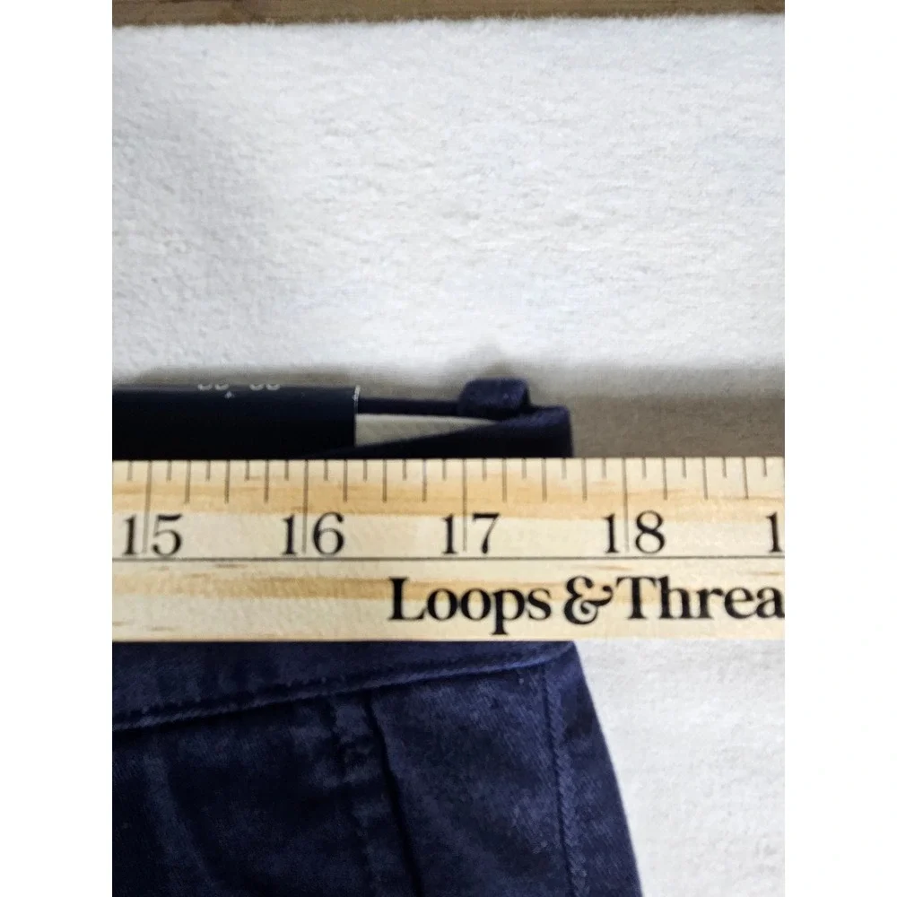 J.Crew Flex Slim Fit Chino Pants Mens 33x32 Navy Blue Stretch Cotton H3167 NEW